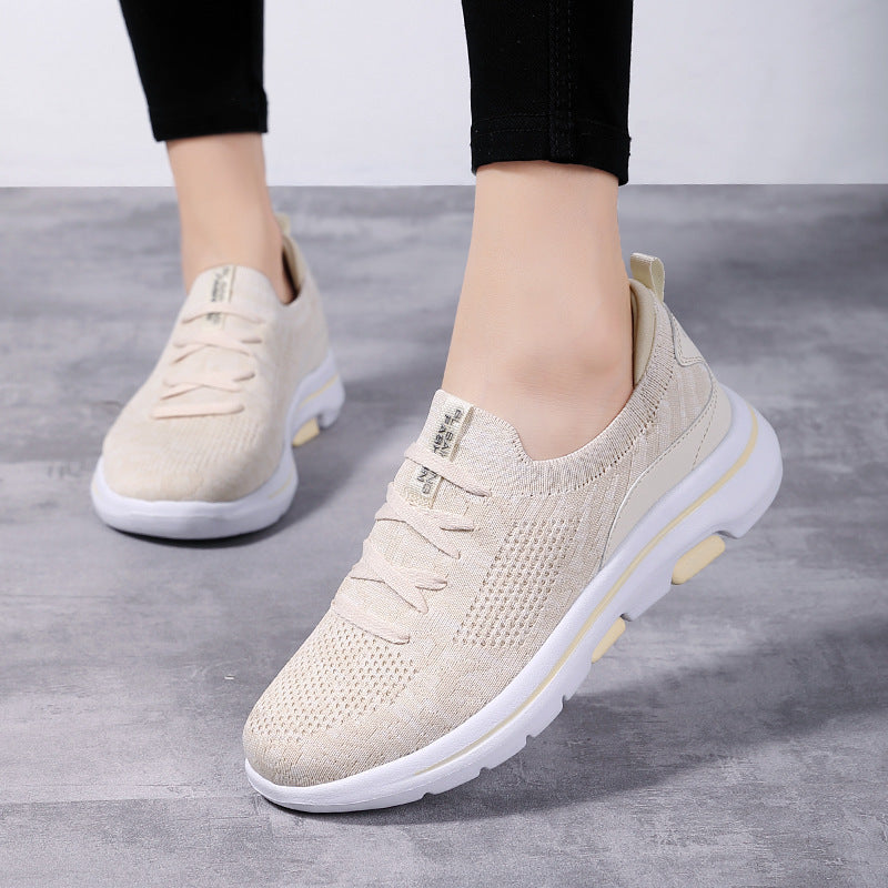 Women's Breathable Casual Sneakers with Elastic Sole