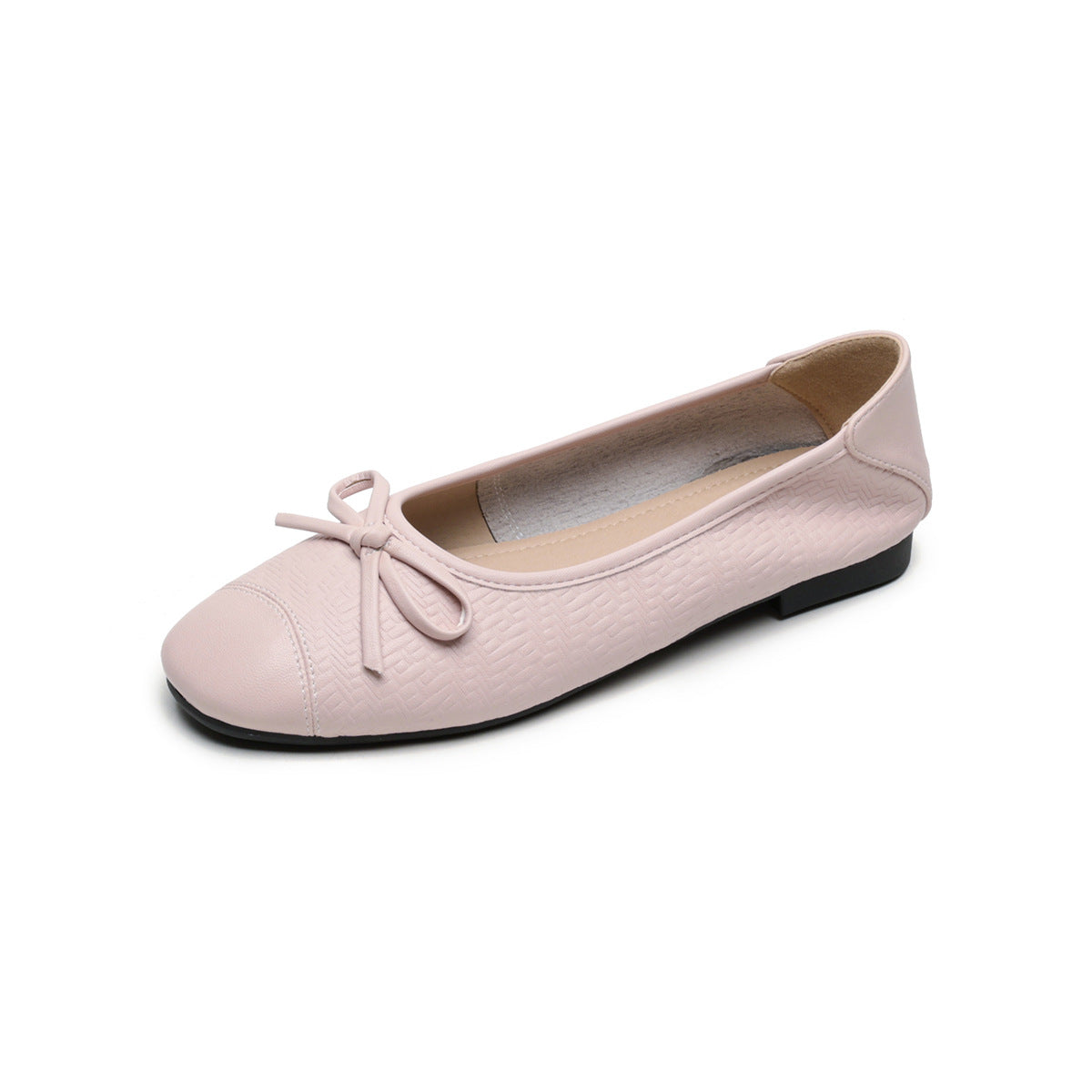 Women's Ballet Flats with Decorative Bow Design and Comfortable Sole