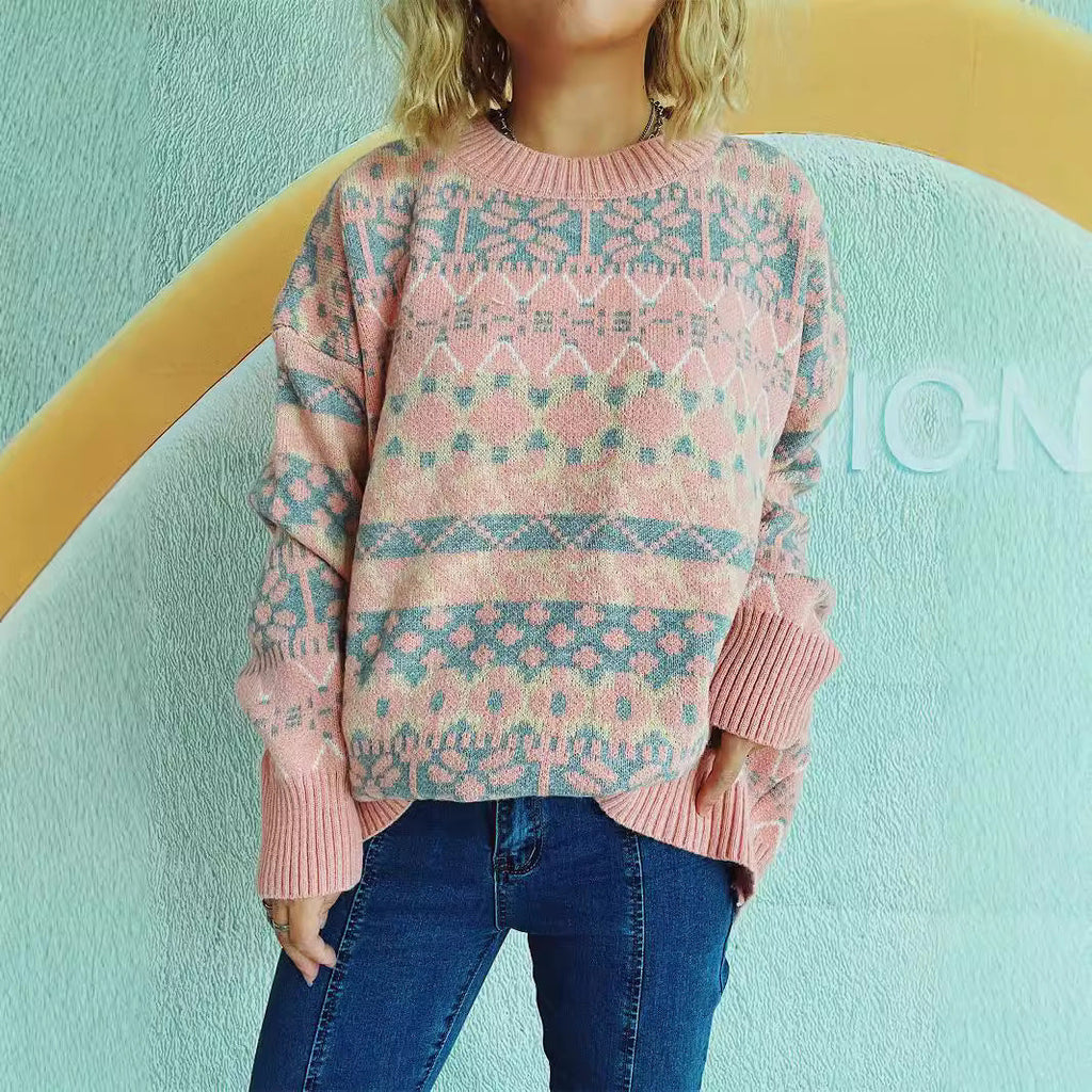 Women's Cozy Winter Pattern Sweater
