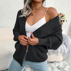 Cozy Knit Cardigan with Oversized Cut