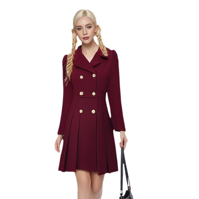 Women's Elegant Double-Breasted Coat