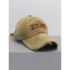 Men's Distressed Cotton Baseball Cap