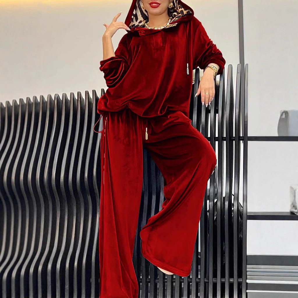 Women's Soft Velour Leisure Set