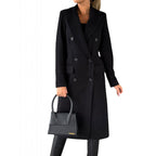 Elegant Double-Breasted Coat with Modern Cut