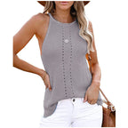 Women's Sleeveless Textured Knit Top