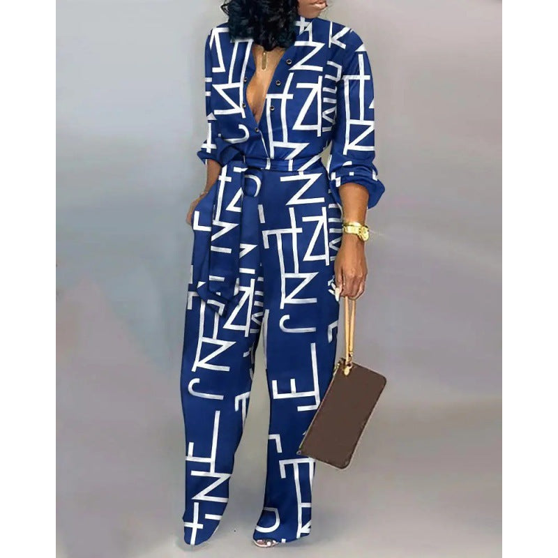Women's Denim Jumpsuit with Fashionable Patchwork Design and Practical Pockets