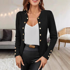 Women's Elegant Blazer with Contrasting Buttons