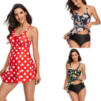 Women's Maternity Swimsuit with Fashionable Cut and Floral Design