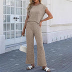 Women's Knitted Two-Piece Suit
