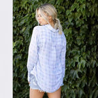 Women's Long-Sleeve Plaid Blouse
