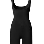 Women's Form-Fitting Onesie with Wide Straps