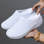 Women's Breathable Casual Mules with Innovative Mesh Structure