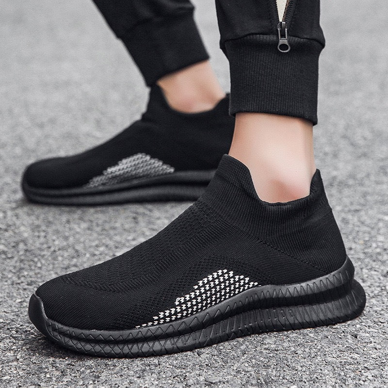 Women's Breathable Sneakers with Elastic Shaft