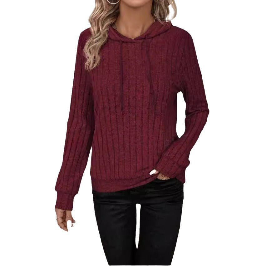 Women's Ribbed Fleece Hoodie