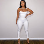 Women's Slim-Fit Long-Sleeve Jumpsuit
