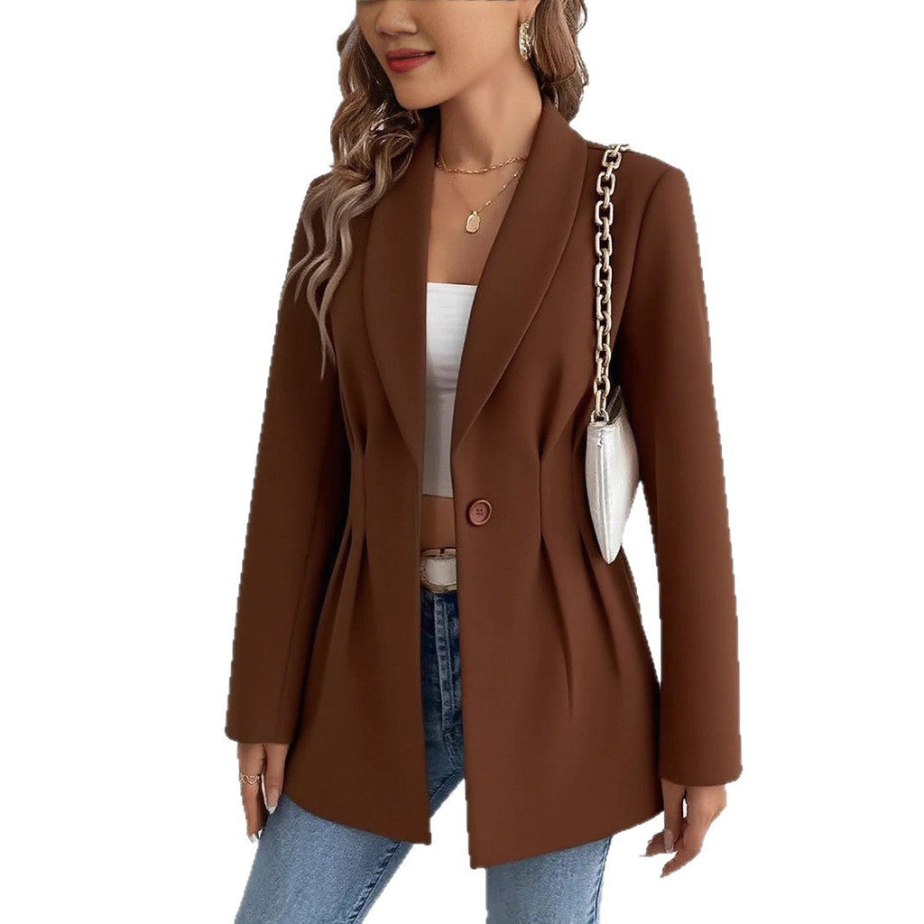 Women's Elegant and Tasteful Blazer Jacket with Waist Detail