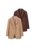 Elegant Oversized Double-Breasted Blazer