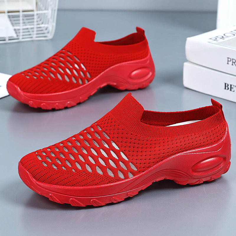 Women's Breathable Slip-On Sneakers with Flexible Sole