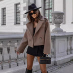 Women's Elegant and Cozy Winter Jacket with Wide Sleeves