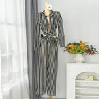 Women's Jumpsuit with Fashionable Tie Belt