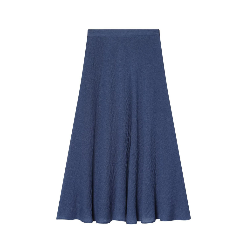 Women's Maxi Skirt with Flowy Cut and Asymmetric Details