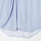 Women's Blouse with Modern Cut and Unique Tie Collar