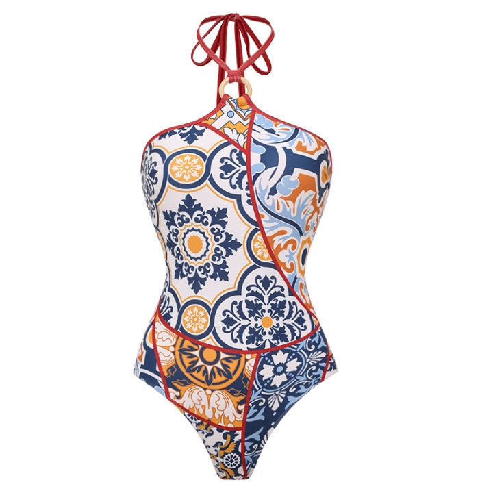 Women's Swimsuit with Elegant Wrap Bottom