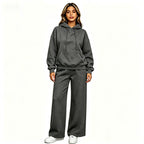 Women's Comfortable Oversized Hoodie and Wide Jogging Pants Set