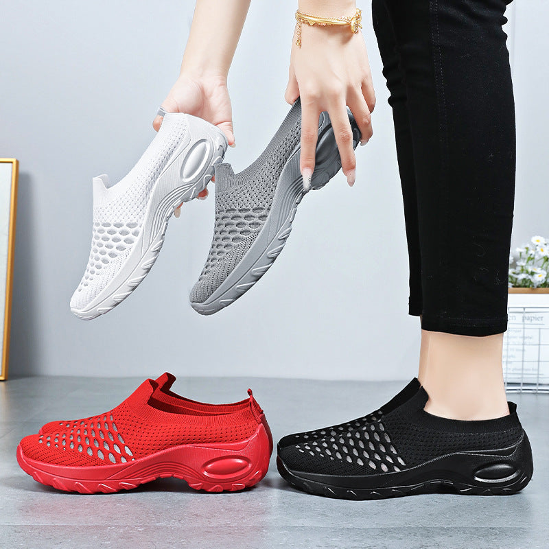 Women's Breathable Slip-On Sneakers with Flexible Sole