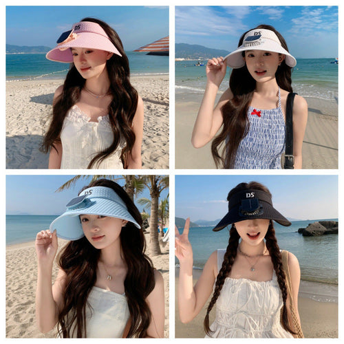 Adjustable sun visor with integrated mini fan and UV protection Kalsten