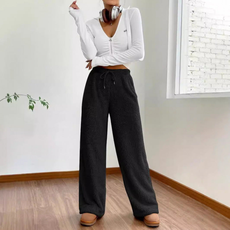 Women's Fluffy Relaxed Fit Pants
