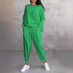 Women's Comfortable and Casual Two-Piece Set with Wide Cut