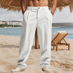 Elegant Loose-Fit Trousers with Fine Pleats