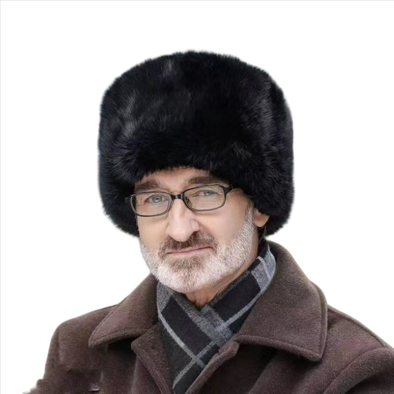 Men's Faux Fur Hat with Ear Flaps