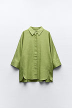 Casual Linen Shirt Blouse