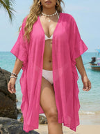 Elegant Beach Cover-Up with Casual Fringe