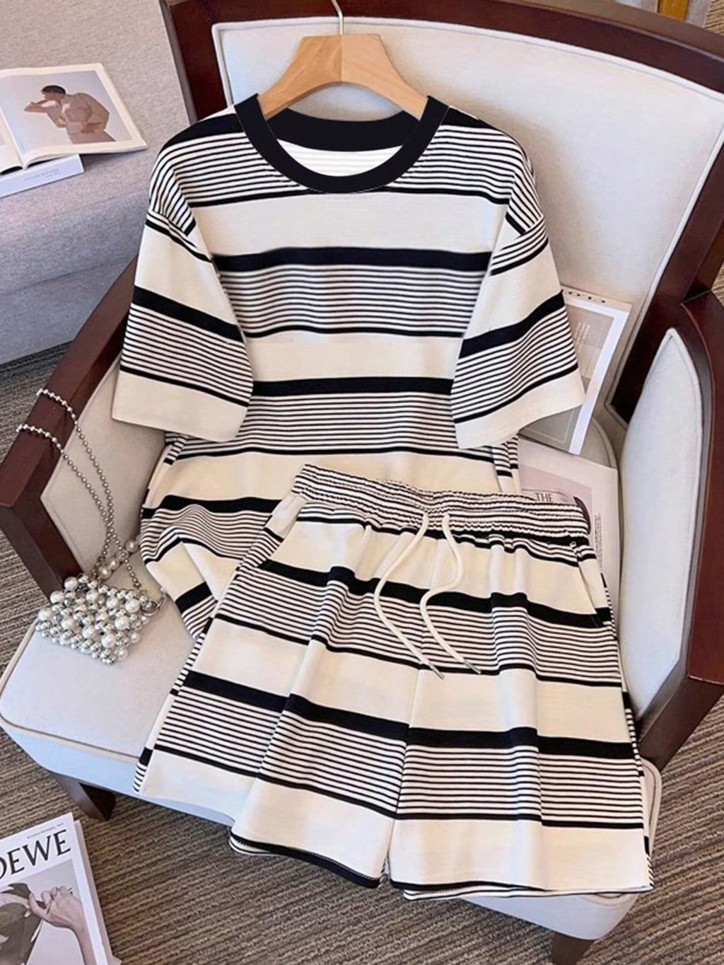 Women's Striped Loungewear Set