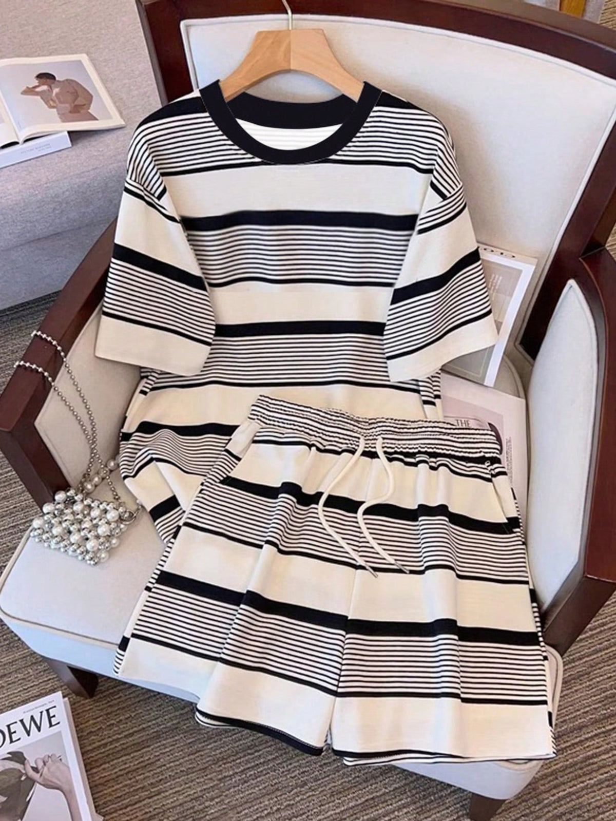 Women's Striped Loungewear Set
