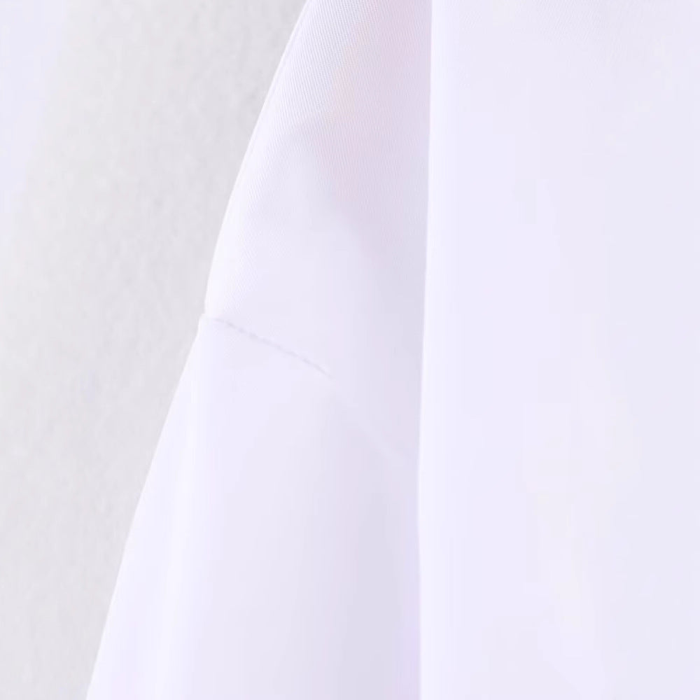 Women's Long-Sleeve Shirt with Lace-Up Detail