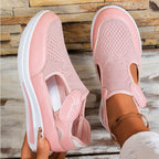 Women's Comfortable Casual Sneakers with Practical Hook-and-Loop Fastening