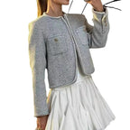 Women's Elegant and Structured Cropped Jacket