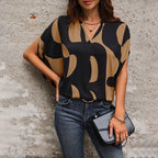 Women's Blouse with Graphic Print and Loose Fit