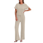 Women's Comfortable Wide-Leg Leisure Set