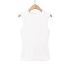 Women's Sleeveless Top with Modern Cut and Form-Fitting Design