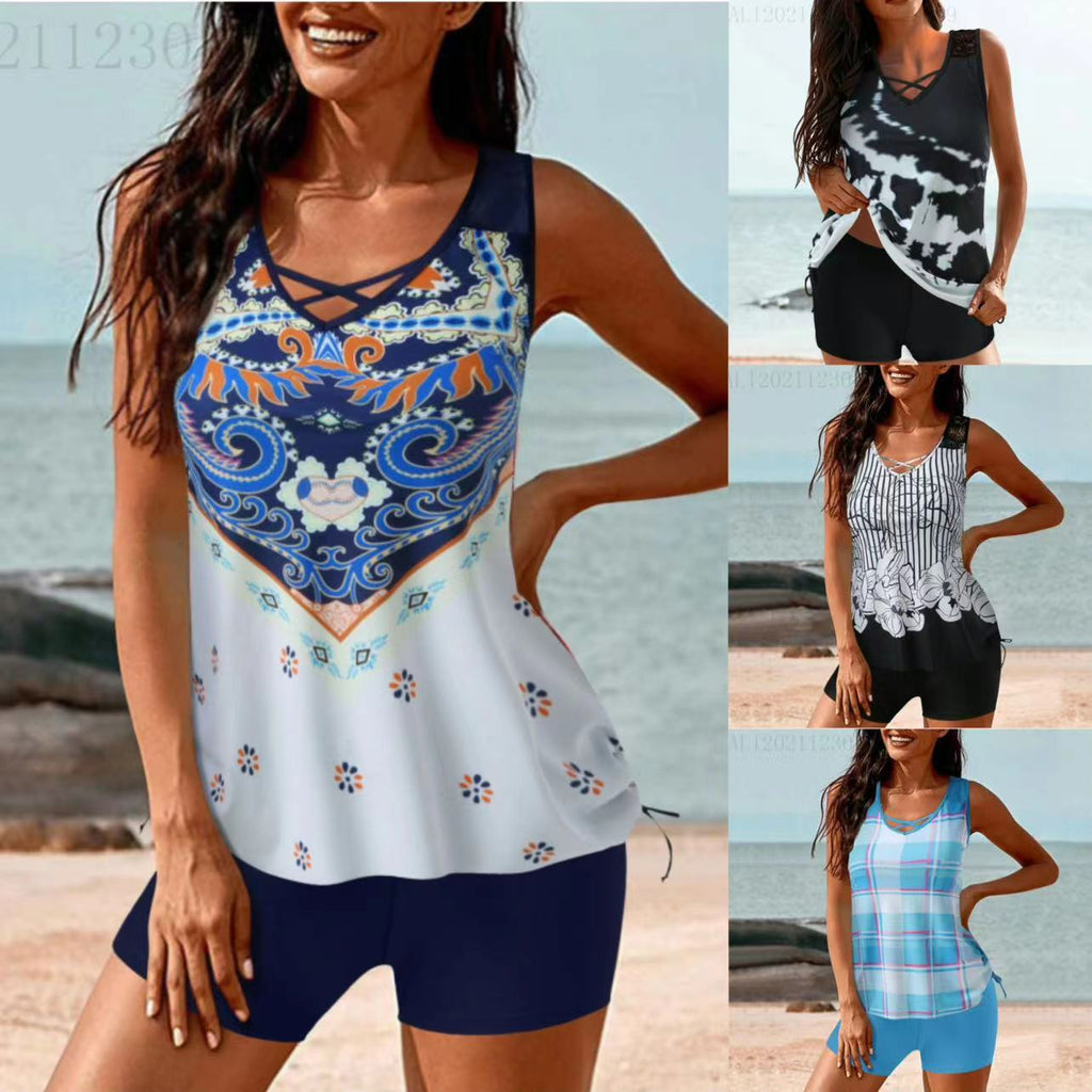Women's Swim Top with Lace Detail