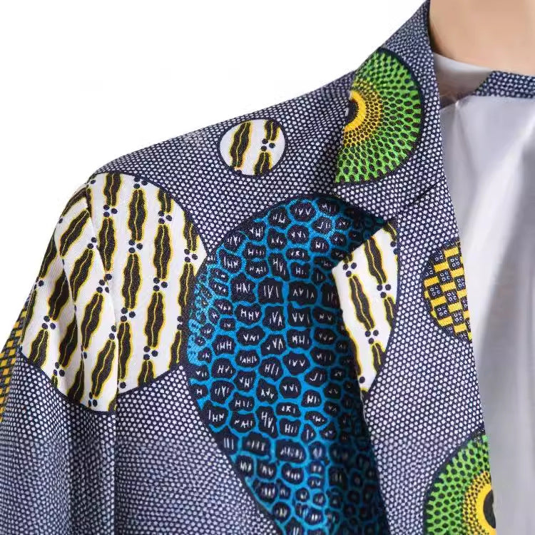 Women's Blazer with African Pattern
