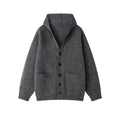 Women's Cozy Cardigan with Open Collar and Practical Pockets