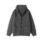 Women's Cozy Cardigan with Open Collar and Practical Pockets