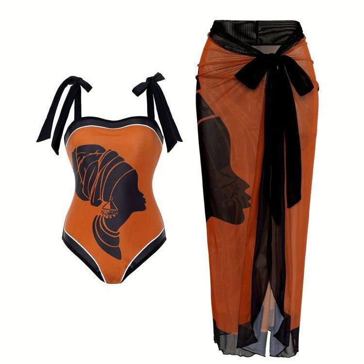 Women's Swimsuit with Airy Wrap Skirt
