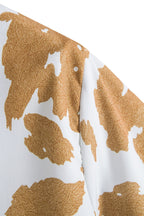 Women's Short-Sleeve Shirt with Animal Print